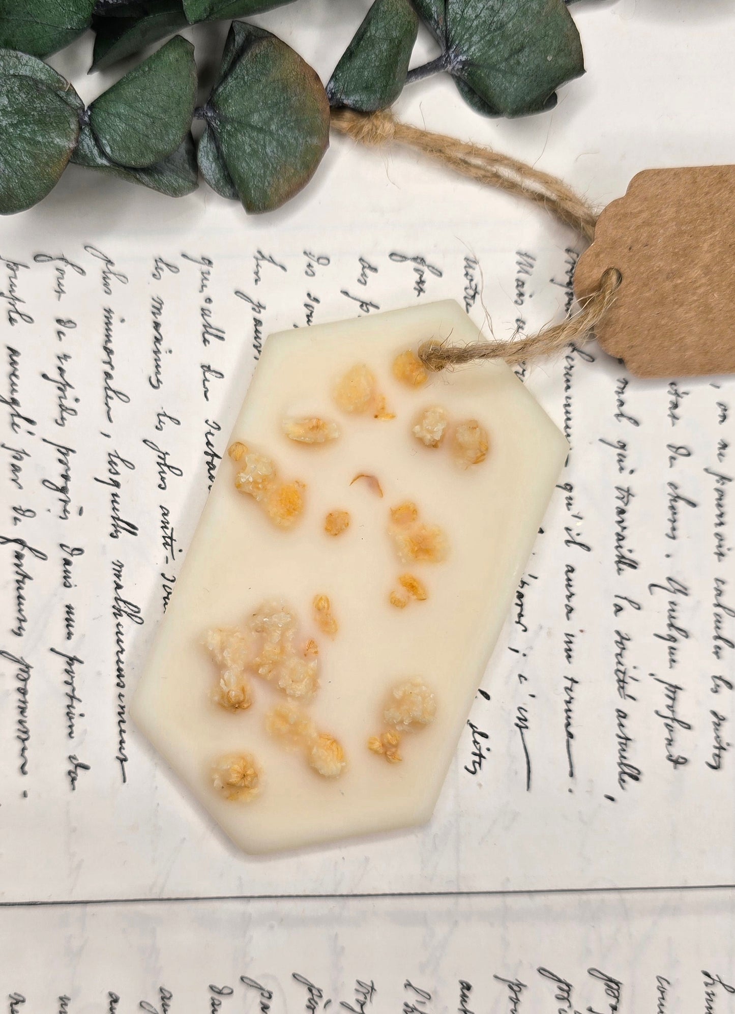 Suspension Parfumée Vierge - Fleur de coton - Unique exemplaire