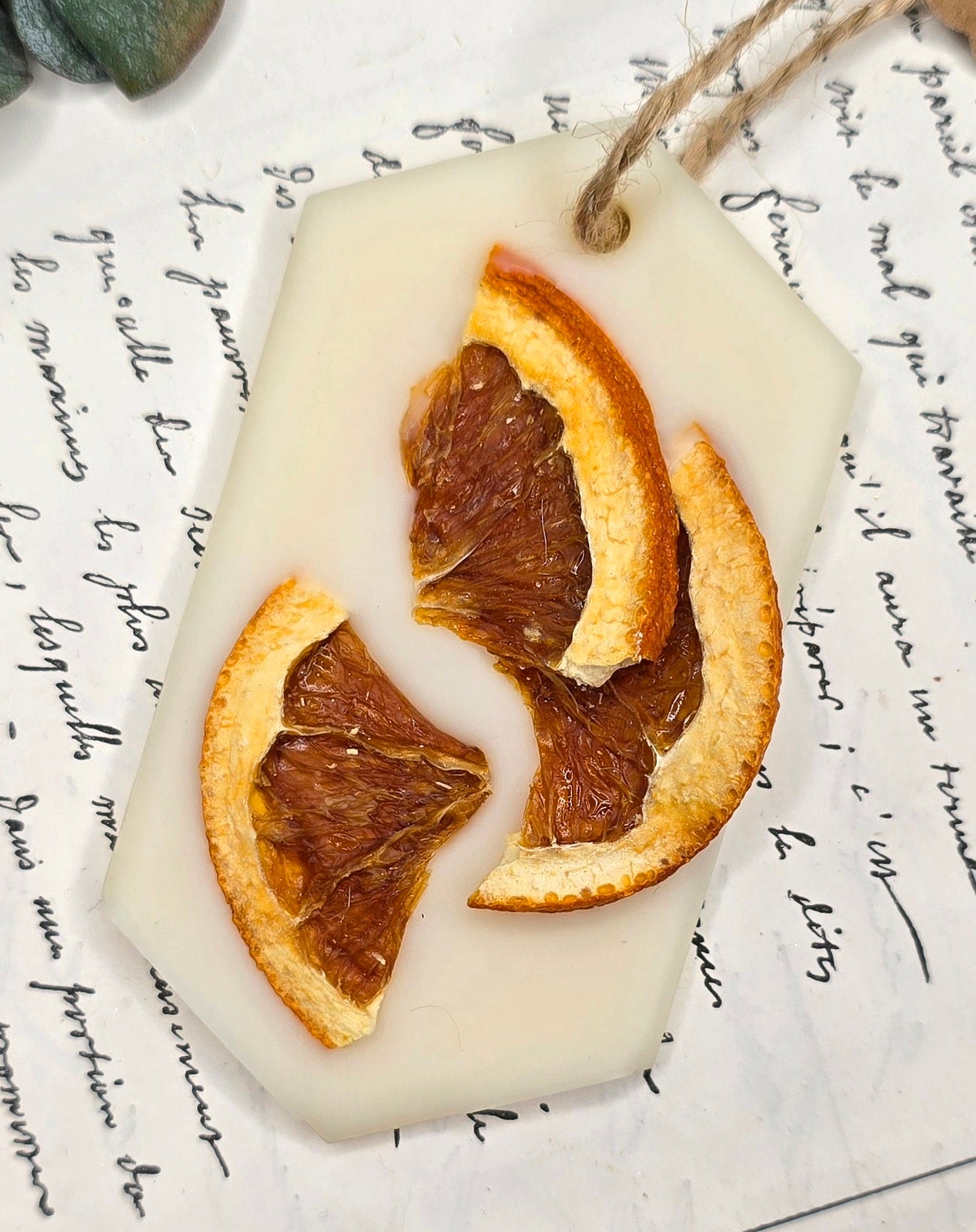 Suspension Parfumée Lion - Fleur de coton - Unique exemplaire