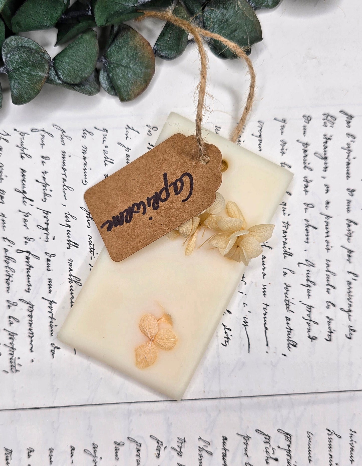 Suspension Parfumée Capricorne - Fleur de coton - Unique exemplaire