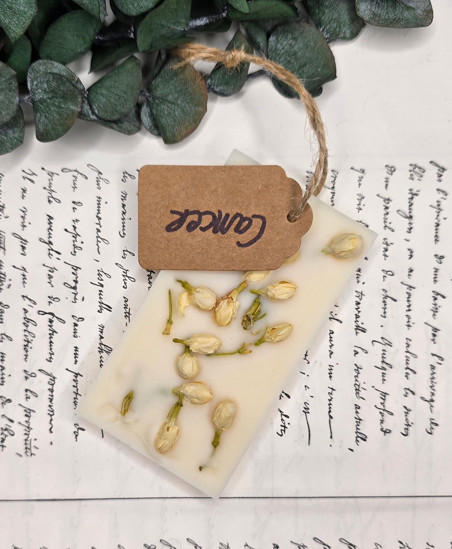 Suspension Parfumée Cancer - Fleur de coton - Unique exemplaire