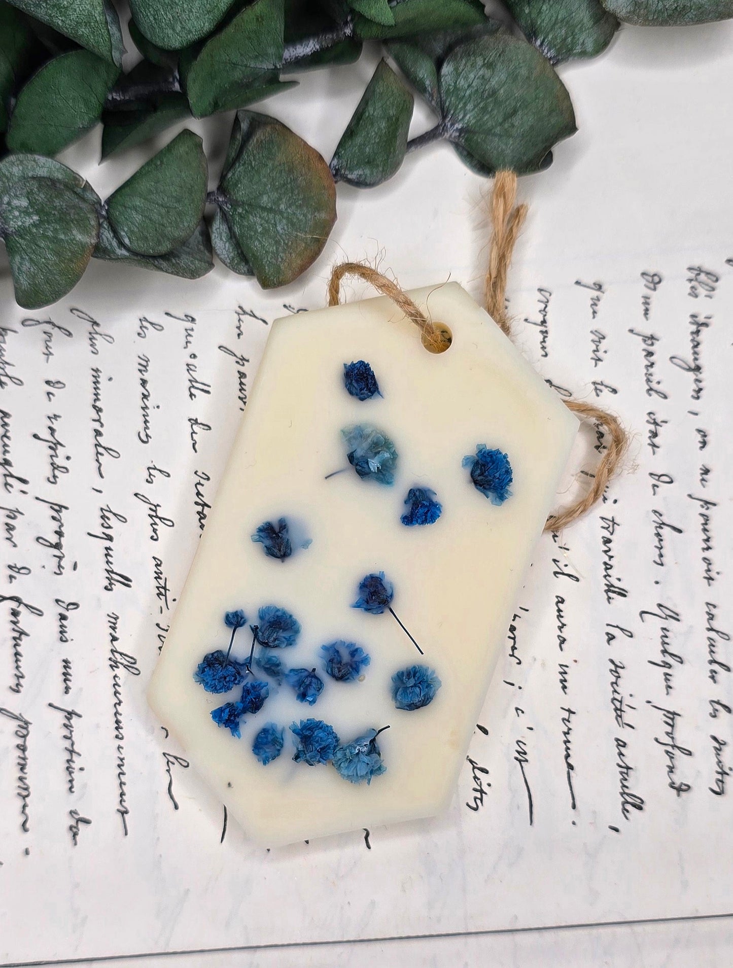 Suspension Parfumée Verseau - Fleur de coton - Unique exemplaire