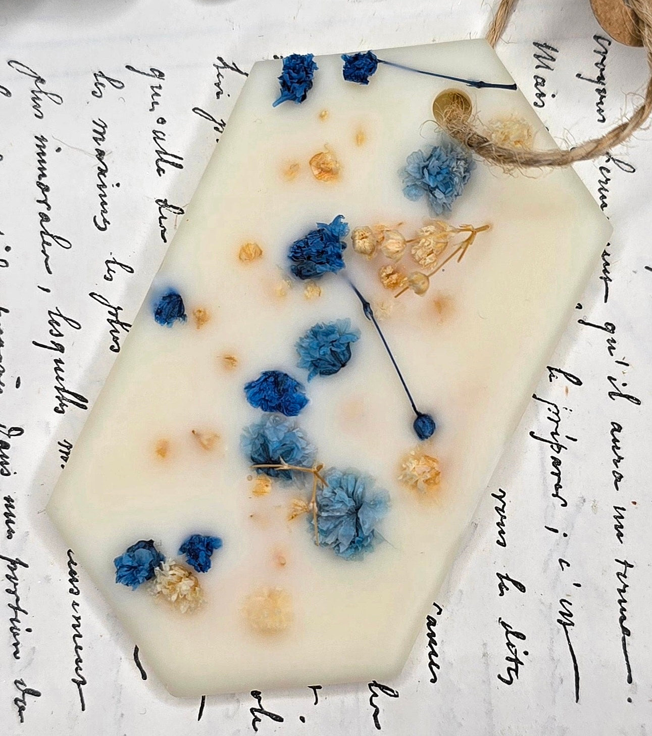 Suspension Parfumée Poisson - Fleur de coton - Unique exemplaire