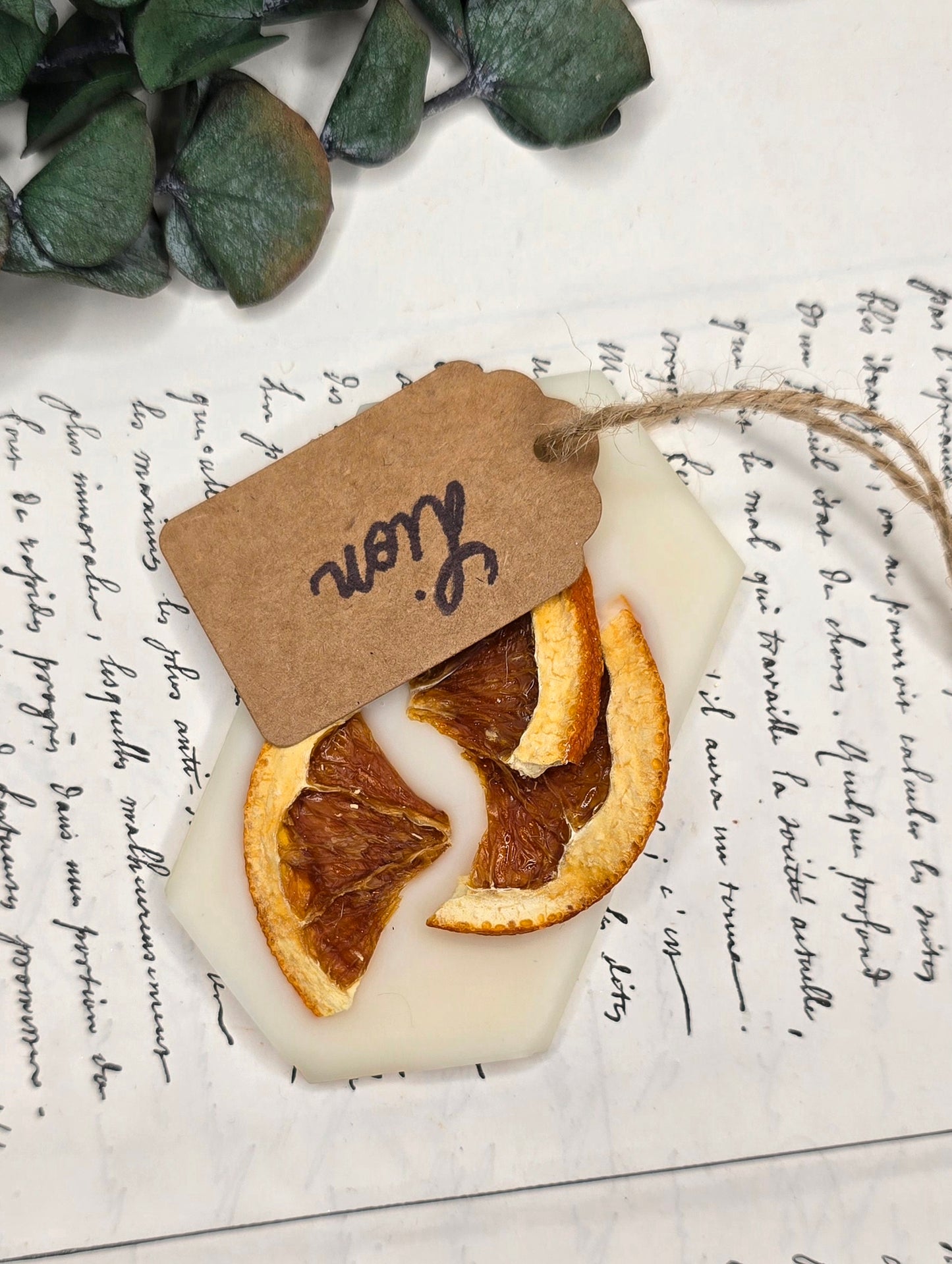 Suspension Parfumée Lion - Fleur de coton - Unique exemplaire